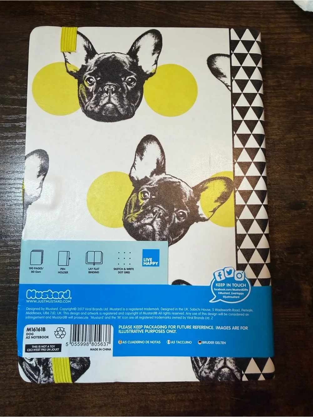 Cost Plus World Market “frenchie” dog